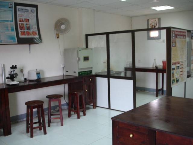 The first laboratory at the mycetoma center.